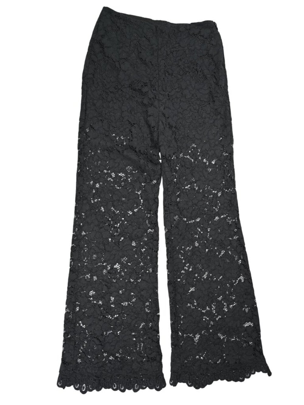 Sans Faff Estelle Lace Pintuck Pants in Black
